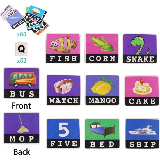 firs Learning Toys for Kids, A tDone Matching Letter Game, Educational Toys with Flash Cards, Spelling Game for 3-6 Year Old Boys Girls Preschooler Kindergarten (Scrabble Machine) firs Learning Toys for Kids, A tDone Matching Letter Game, Educational Toys with Flash Cards, Spelling Game for 3-6 Year Old Boys Girls Preschooler Kindergarten (Scrabble Machine)