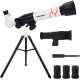 ATTELANTY Telescope Toy (White) for Kids – Children Telescope+Three Models of Eyepiece,Inspire Children's experimenters to Explore The Heart of Cosmic Science ATTELANTY Telescope Toy (White) for Kids – Children Telescope+Three Models of Eyepiece,Inspire Children's experimenters to Explore The Heart of Cosmic Science