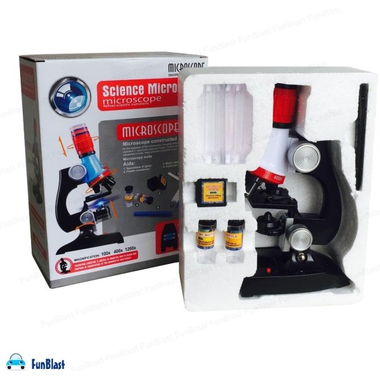 FunBlast Science Microscope Educational Toy Microscope for Kids (Pack of 1) - Multicolor FunBlast Science Microscope Educational Toy Microscope for Kids (Pack of 1) - Multicolor