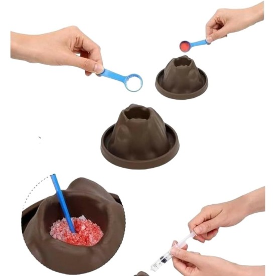 AlSafwa Volcano Shape Science Experiment Toy, Multicolor, W40-18 AlSafwa Volcano Shape Science Experiment Toy, Multicolor, W40-18