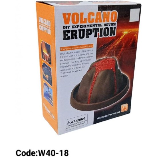 AlSafwa Volcano Shape Science Experiment Toy, Multicolor, W40-18 AlSafwa Volcano Shape Science Experiment Toy, Multicolor, W40-18