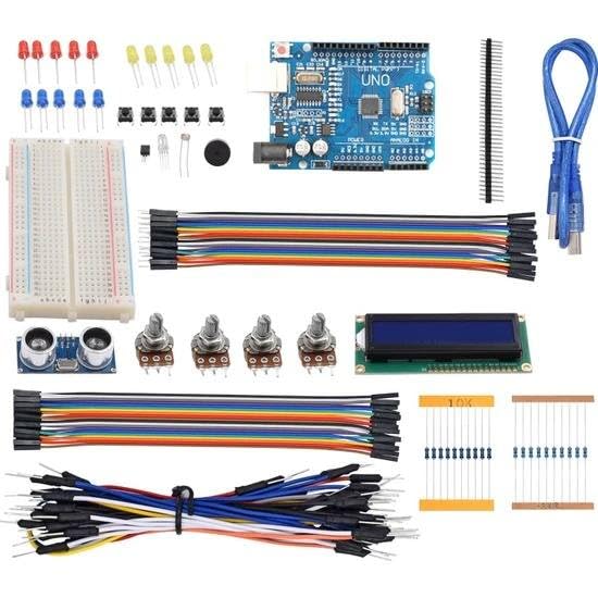 Arduino 124-Piece Arduino Robotics Coding Projects Educational Kit with Arduino Uno R3 DIP Model T1 Arduino 124-Piece Arduino Robotics Coding Projects Educational Kit with Arduino Uno R3 DIP Model T1