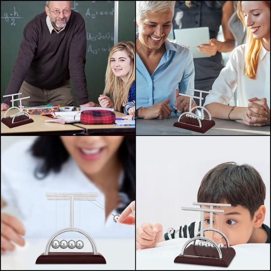 INFINITY-Plus Pendulum for Office and Home, Gravity Motion Balance Toy with Base, Stress Relief Toys and Science Learning, Office and Home Decorations, Standing Motion Desk Toys (Oval, Medium) INFINITY-Plus Pendulum for Office and Home, Gravity Motion Balance Toy with Base, Stress Relief Toys and Science Learning, Office and Home Decorations, Standing Motion Desk Toys (Oval, Medium)
