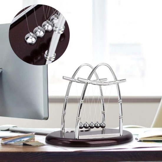 INFINITY-Plus Pendulum for Office and Home, Gravity Motion Balance Toy with Base, Stress Relief Toys and Science Learning, Office and Home Decorations, Standing Motion Desk Toys (Oval, Medium) INFINITY-Plus Pendulum for Office and Home, Gravity Motion Balance Toy with Base, Stress Relief Toys and Science Learning, Office and Home Decorations, Standing Motion Desk Toys (Oval, Medium)