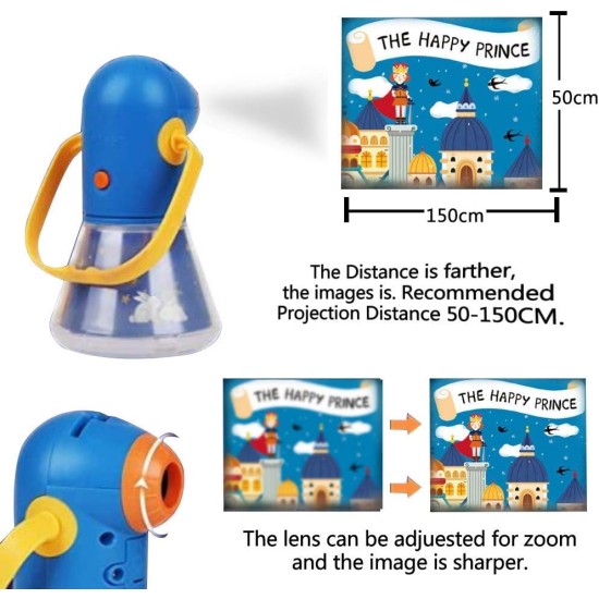 Matteobenni Kids Multifunctional Story Projector, Night Lights Projector Storybook Toy, Educational Toys Gifts for 3-12 Year Old Boys/Girls Matteobenni Kids Multifunctional Story Projector, Night Lights Projector Storybook Toy, Educational Toys Gifts for 3-12 Year Old Boys/Girls