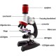 Middle Kids Microscope Kids Beginner Microscope Adjustable Focus Microscope 100x-1200x Biological monocular, ABS Plastic, Battery Powered (Batteries not Included) 11.5x7.5x23cm