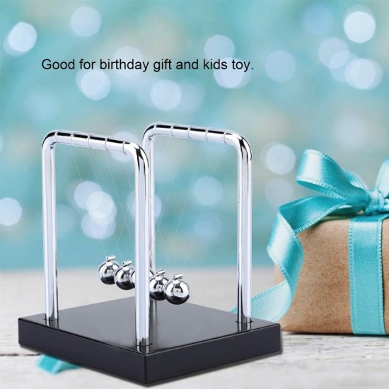 Newton's Cradle - Balance Steel Balls Demonstrate Newton's Laws with Swinging Balls Physics Science Pendulum Ornaments Toy - Office Desk Decoration Newton's Cradle - Balance Steel Balls Demonstrate Newton's Laws with Swinging Balls Physics Science Pendulum Ornaments Toy - Office Desk Decoration
