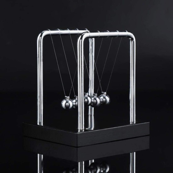 Newton's Cradle - Balance Steel Balls Demonstrate Newton's Laws with Swinging Balls Physics Science Pendulum Ornaments Toy - Office Desk Decoration Newton's Cradle - Balance Steel Balls Demonstrate Newton's Laws with Swinging Balls Physics Science Pendulum Ornaments Toy - Office Desk Decoration