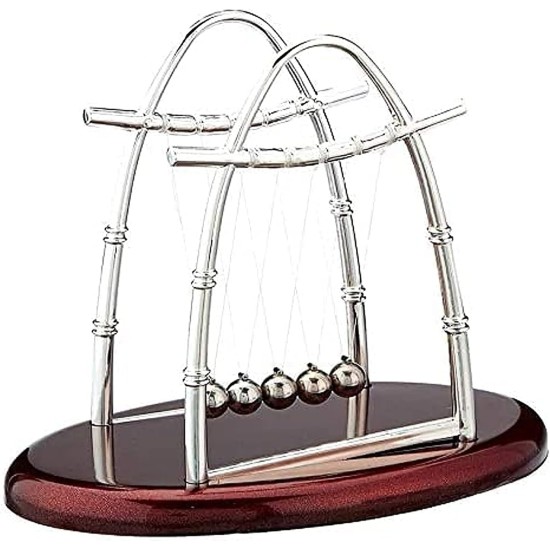 Newtons Cradle Balance Physics Pendulum Science Desk Office Decoration Toy 22x27cm Newtons Cradle Balance Physics Pendulum Science Desk Office Decoration Toy 22x27cm