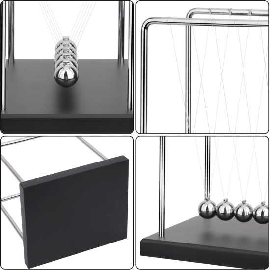 QLKUNLA Newtons Cradle Balance Balls Science Physics Gadget Desktop Decoration Kinetic Motion Toy for Home and Office QLKUNLA Newtons Cradle Balance Balls Science Physics Gadget Desktop Decoration Kinetic Motion Toy for Home and Office