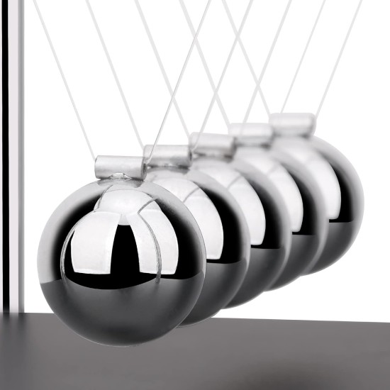 QLKUNLA Newtons Cradle Balance Balls Science Physics Gadget Desktop Decoration Kinetic Motion Toy for Home and Office QLKUNLA Newtons Cradle Balance Balls Science Physics Gadget Desktop Decoration Kinetic Motion Toy for Home and Office