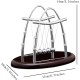 Roskio Newton's Cradle Balance Ball - Swinging Physics Science Pendulum Balls Desk for Office Physics Teacher Decorations U-style Mini Small Roskio Newton's Cradle Balance Ball - Swinging Physics Science Pendulum Balls Desk for Office Physics Teacher Decorations U-style Mini Small