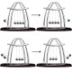 Roskio Newton's Cradle Balance Ball - Swinging Physics Science Pendulum Balls Desk for Office Physics Teacher Decorations U-style Mini Small Roskio Newton's Cradle Balance Ball - Swinging Physics Science Pendulum Balls Desk for Office Physics Teacher Decorations U-style Mini Small