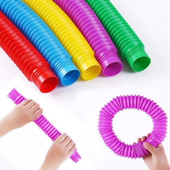 5 Pack XL Pop Tubes Sensory Toys,Stretch Tube for Kids Decompression and Adults Finger Toys.Multi-Color XL Tubes for DIY Creative Handmade Activities. (5 Colors-XL) 5 Pack XL Pop Tubes Sensory Toys,Stretch Tube for Kids Decompression and Adults Finger Toys.Multi-Color XL Tubes for DIY Creative Handmade Activities. (5 Colors-XL)