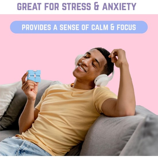 BunMo Infinity Cubes Fidget Pack. 2pc Infinity Cube Fidget Toy Pack - Purple Galaxy & Pink Blue. Fidget Cube Doubles as Stress Relief, Anxiety Relief and Stocking Stuffers for Kids. BunMo Infinity Cubes Fidget Pack. 2pc Infinity Cube Fidget Toy Pack - Purple Galaxy & Pink Blue. Fidget Cube Doubles as Stress Relief, Anxiety Relief and Stocking Stuffers for Kids.