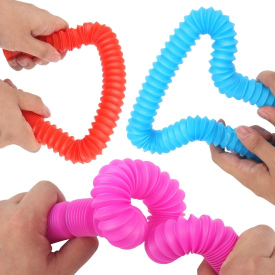 FINGOOO 7 Pieces Jumbo Pop Toobs Fidget Toys,Pop Tubes Sensory Toys for Kids Adults DIY Decompression ADHD Autism FINGOOO 7 Pieces Jumbo Pop Toobs Fidget Toys,Pop Tubes Sensory Toys for Kids Adults DIY Decompression ADHD Autism