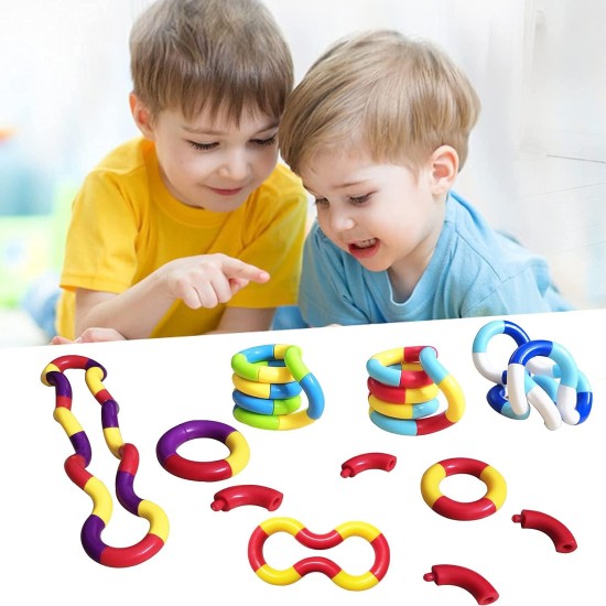 Tangles Sensory Fidget Toys - 6PCS Multicolor Twisty Fidget Toys for Adults,Boys,Girls for Relaxation,Anxiety Stress Relief,Decompression-Squeeze, Twist, Chain Spinner Alternative Gift (6PCS) Tangles Sensory Fidget Toys - 6PCS Multicolor Twisty Fidget Toys for Adults,Boys,Girls for Relaxation,Anxiety Stress Relief,Decompression-Squeeze, Twist, Chain Spinner Alternative Gift (6PCS)