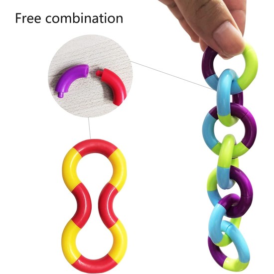 Tangles Sensory Fidget Toys - 6PCS Multicolor Twisty Fidget Toys for Adults,Boys,Girls for Relaxation,Anxiety Stress Relief,Decompression-Squeeze, Twist, Chain Spinner Alternative Gift (6PCS) Tangles Sensory Fidget Toys - 6PCS Multicolor Twisty Fidget Toys for Adults,Boys,Girls for Relaxation,Anxiety Stress Relief,Decompression-Squeeze, Twist, Chain Spinner Alternative Gift (6PCS)