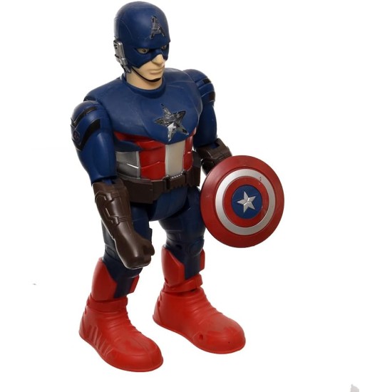 Carol ej881 plastic super hero of avengers captain america with luminous chest - multi color Carol ej881 plastic super hero of avengers captain america with luminous chest - multi color
