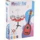 MT Kids percussion instrument toy plastic simulation electroplate jazz drum set with guitar(669-57) MT Kids percussion instrument toy plastic simulation electroplate jazz drum set with guitar(669-57)