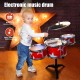 TOMMYHOME Mini Electronic Drum Set for Kids,Musical Initiation Toys with Various Instrument Sounds. Great Holiday for Girls & Boys (Red)