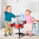 TOMMYHOME Mini Electronic Drum Set for Kids,Musical Initiation Toys with Various Instrument Sounds. Great Holiday for Girls & Boys (Red)