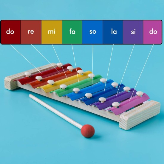 WanderGo Xylophone for kids, Natural Wooden Toddler Glockenspiel Baby Puzzle Musical Toy Octave Xylophone Wooden Base Learning Educational Musical Instruments WanderGo Xylophone for kids, Natural Wooden Toddler Glockenspiel Baby Puzzle Musical Toy Octave Xylophone Wooden Base Learning Educational Musical Instruments