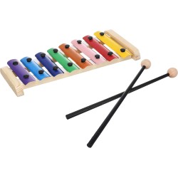hand knocks the xylophone - multi color