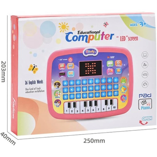 Generic KidsWorld Educational Baby Laptop with Piano, Sounds, and Lights Only - World of Kids Generic KidsWorld Educational Baby Laptop with Piano, Sounds, and Lights Only - World of Kids