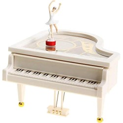 Piano Music Box with Ballerina