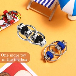 ZEACCT 5pcs Flippy Chain Toy, Roller Chain Toy, Flippy Chain Set, Bicycle Chain Set, Finger Chain Toys, for Children Adults Stress and Anxiety Relief