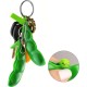 Anpole Keyring Extrusion Bean Pea Soybean Stress Relieving Chain Toys Set Of 5 Pieces - Green Anpole Keyring Extrusion Bean Pea Soybean Stress Relieving Chain Toys Set Of 5 Pieces - Green