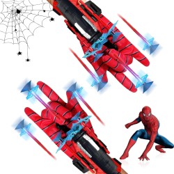 Believers Group Spider Web Shooters Toy for Kids, Spiderman Hand Gloves Hero Launcher Wrist Toy Set,Cosplay Launcher Bracers Accessories (Pack of 1)