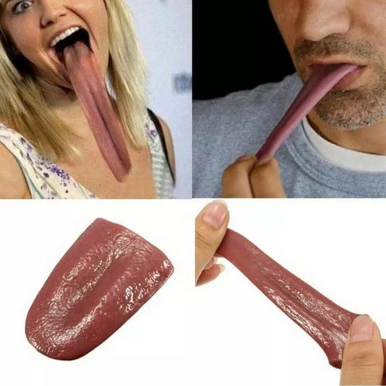 Magician's Fake Tongue Elastic Magic Trick | Realistic and Non-Toxic Fake Tongue, Comedy Magic Trick Accessories | Scary Halloween/Close-up Terror Prank Magic Trick