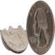 fashion mania Hinged Bite and Folding Quarter Coin, Magic Trick Cool Quarter for Pranks, Tricks and More