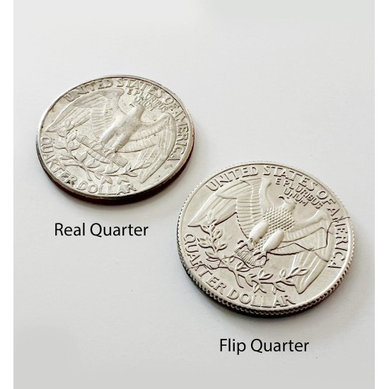 fashion mania Hinged Bite and Folding Quarter Coin, Magic Trick Cool Quarter for Pranks, Tricks and More fashion mania Hinged Bite and Folding Quarter Coin, Magic Trick Cool Quarter for Pranks, Tricks and More