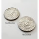 fashion mania Hinged Bite and Folding Quarter Coin, Magic Trick Cool Quarter for Pranks, Tricks and More