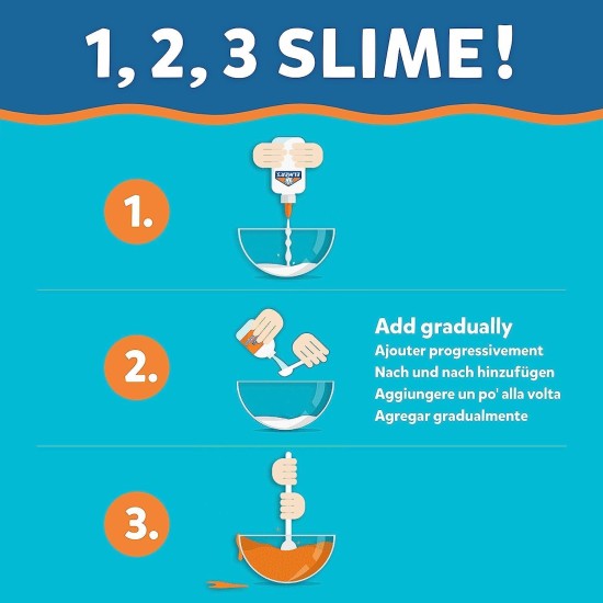 EElmer's Colour Slime Kit | Slime Supplies Include Translucent Colour PVA Glue | Assorted Colours | With Magical Liquid Slime Activator | 4 Piece Slime Making Set EElmer's Colour Slime Kit | Slime Supplies Include Translucent Colour PVA Glue | Assorted Colours | With Magical Liquid Slime Activator | 4 Piece Slime Making Set