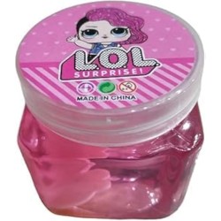Slime Crystal Mud in a Plastic Jar Doll Style (Pink)