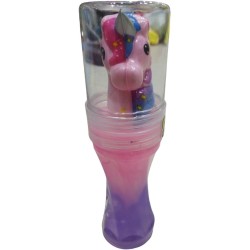 Unicorn Crystal Slime Mud in a Plastic Bottle Pink Head (pink/Purple)