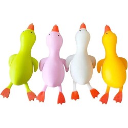 A soft duck-designed toy to relieve stress, tension, and pressure, multiple colors