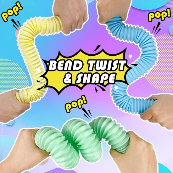 AOVRO Fidget Tubes Fidget Toy Sensory Toys to Relieve Emotional Stress 6PCS for Autism Kids Man and Woman AOVRO Fidget Tubes Fidget Toy Sensory Toys to Relieve Emotional Stress 6PCS for Autism Kids Man and Woman