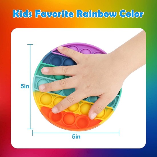 Aganta Pop It Round Pop Up Fdget Toys Kids Toys Pop Pop Toy Popitst for Girls Popat Toy Boy Bubble Toy Pop It Game Stress Relief Toy Circle, Multicolor Aganta Pop It Round Pop Up Fdget Toys Kids Toys Pop Pop Toy Popitst for Girls Popat Toy Boy Bubble Toy Pop It Game Stress Relief Toy Circle, Multicolor