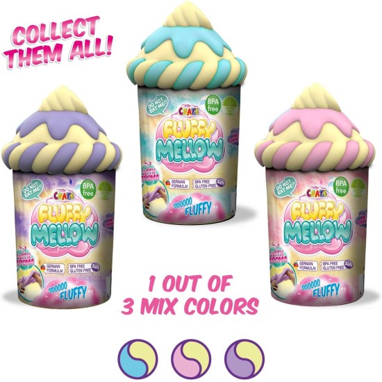 CRAZE Fluffy Mellow As soft as a cloud! the latest trend in play dough 25g can CRAZE Fluffy Mellow As soft as a cloud! the latest trend in play dough 25g can