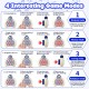 Coolden Quick Push Game Pop It Fidget Electronic Sensor Game Push Bubble Fidget Sensory Squeeze Toys Decompression Puzzle Toy Machine Fidget Toy Gift for Children Adults Blue
