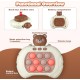 Coolden Quick Push Game Pop It Fidget Electronic Sensor Game Push Bubble Fidget Sensory Squeeze Toys Decompression Puzzle Toy Machine Fidget Toy Gift for Children Adults Blue