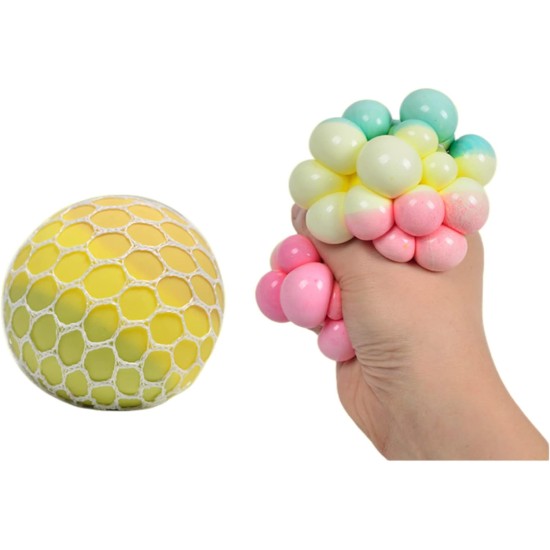 Dhjrefhhd 1Pcs Colored Soft Grape Mesh Pressure Balls Squeeze Change Color Balls Stress Relieve Sensory Squishy Balls Hand Exercise Bouncy Balls. (Blue) Dhjrefhhd 1Pcs Colored Soft Grape Mesh Pressure Balls Squeeze Change Color Balls Stress Relieve Sensory Squishy Balls Hand Exercise Bouncy Balls. (Blue)