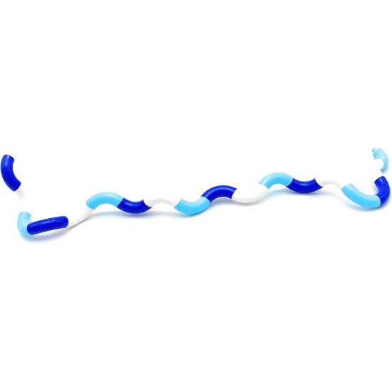EsS Stress Relieve Tangles and Twists Fidget Toy Wacky Tracks For Kids And Adults, Relieve Stress, Anxiety Cool Hand Mini Toy, Kill Time Toys Blue/White EsS Stress Relieve Tangles and Twists Fidget Toy Wacky Tracks For Kids And Adults, Relieve Stress, Anxiety Cool Hand Mini Toy, Kill Time Toys Blue/White