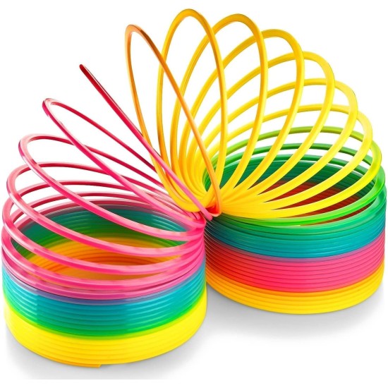 Generic Creative magical rainbow circle funny plastic spring coil toys for children Generic Creative magical rainbow circle funny plastic spring coil toys for children