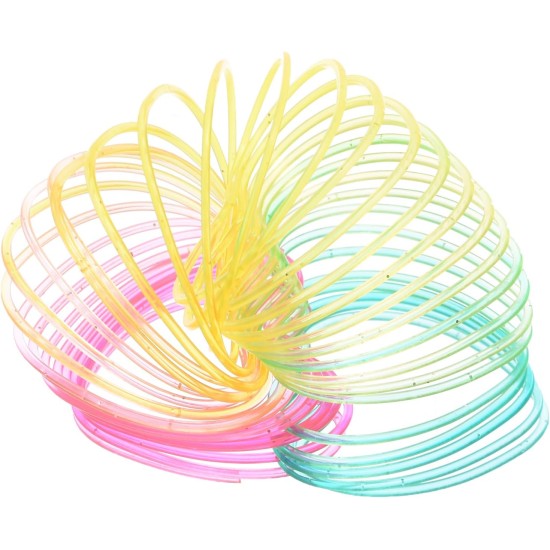 Generic Plastic Rainbow Springs To Add More Fun With Heart Design And Flexible For Kids - Multi Color Generic Plastic Rainbow Springs To Add More Fun With Heart Design And Flexible For Kids - Multi Color